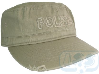 Czapka Polska beżowa