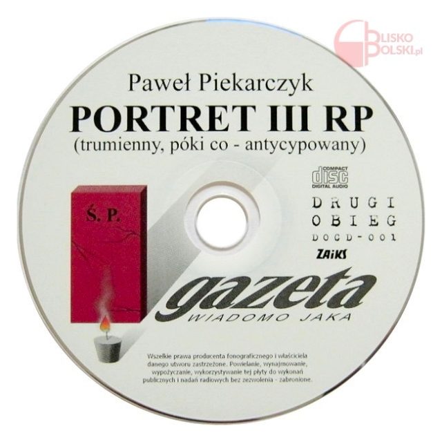 Płyta Pawła Piekarczyka "Portret III RP"
